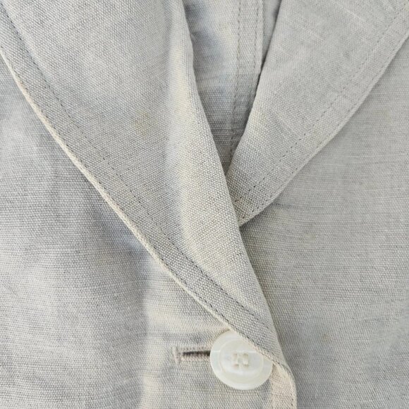 Liz Sport Petite Women Blazer Coat Jacket Linen Blend Size M Petite - Picture 7 of 12